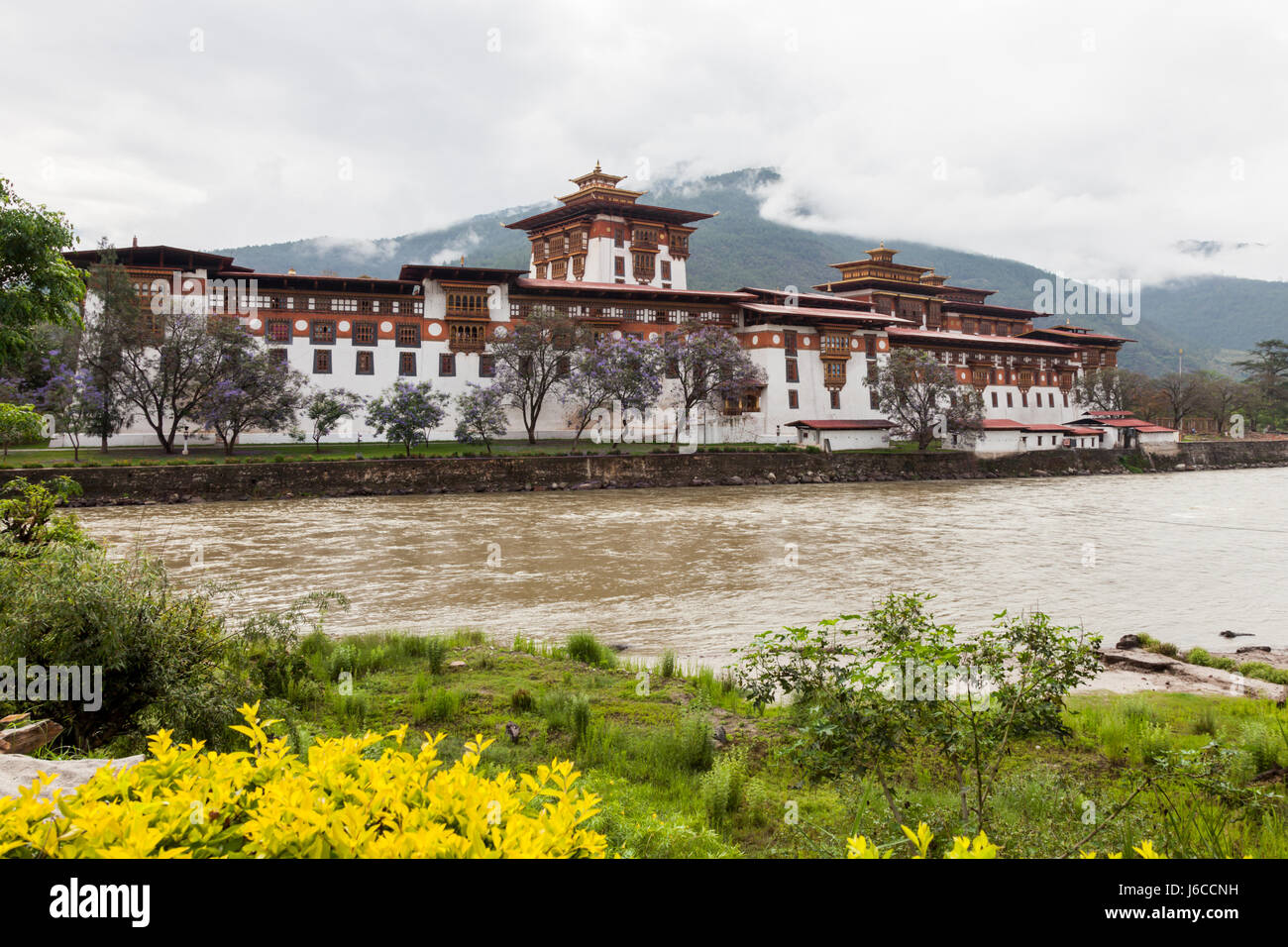 Punakha Dzong Bhutan Stock Photo