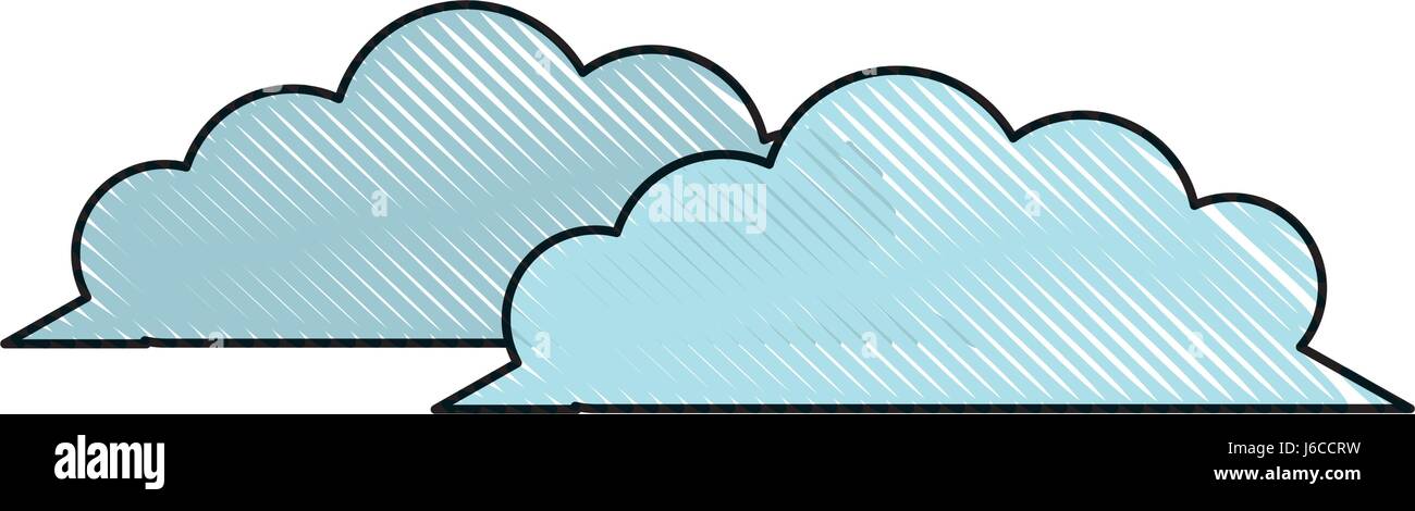 drawing cloud weather climate ecology Stock Vector Image & Art - Alamy