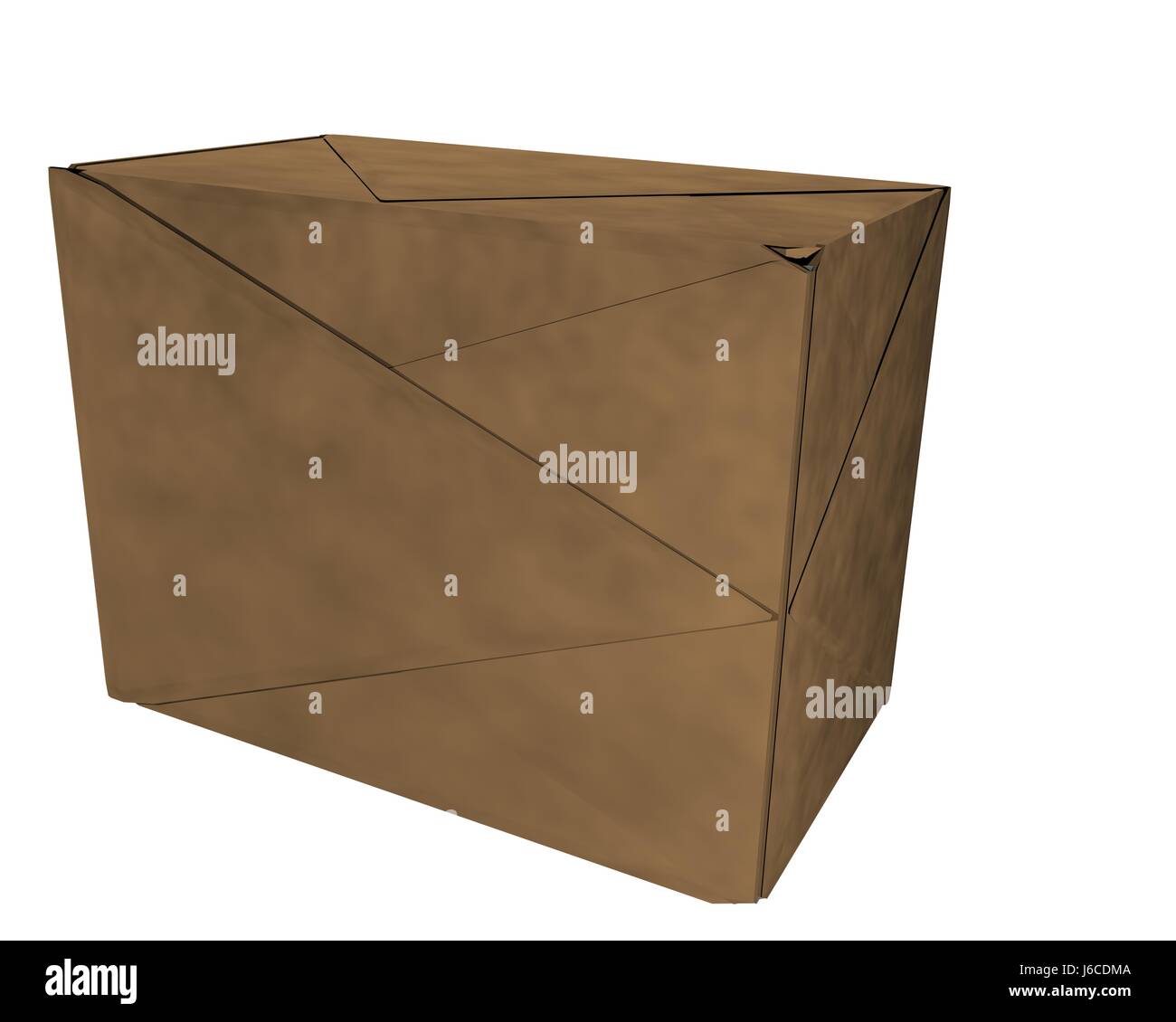 box mail system delivery object isolated model design project concept ...