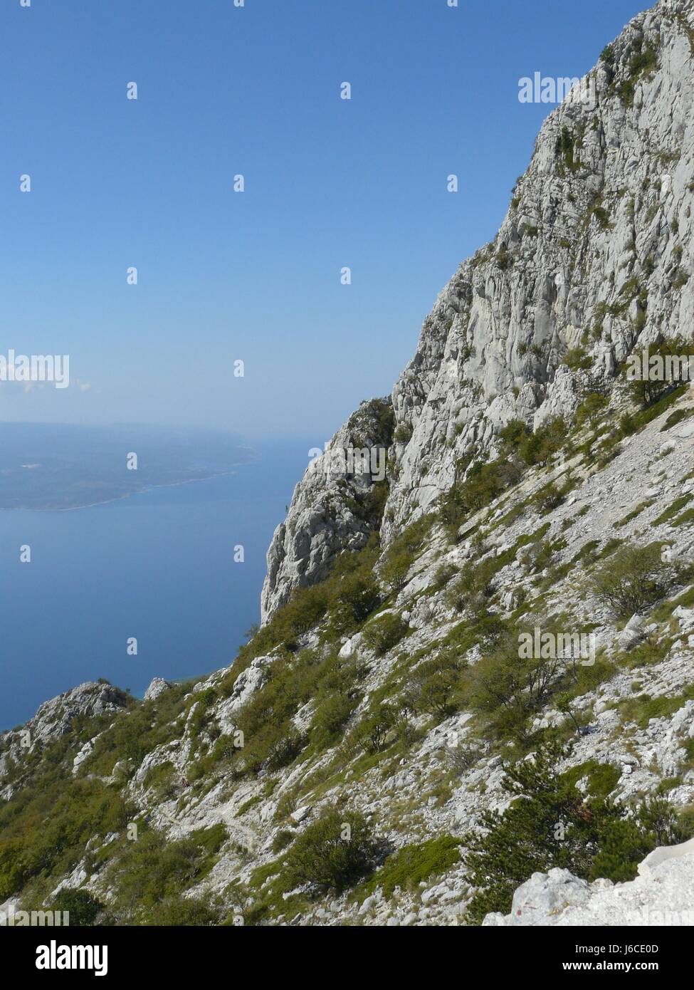 sight view outlook perspective vista panorama lookout mountainside mountain Stock Photo