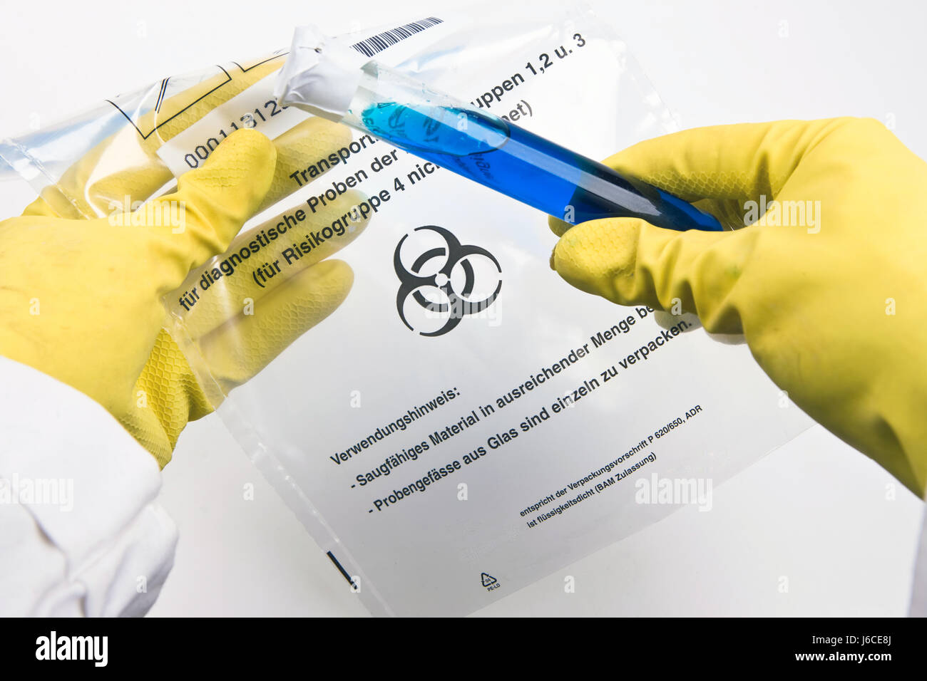 sample analysis in bio lab Stock Photo