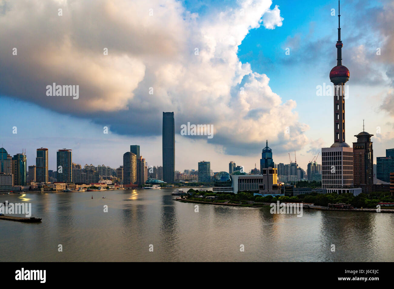 Shanghai skyline at dawn, China Stock Photo - Alamy