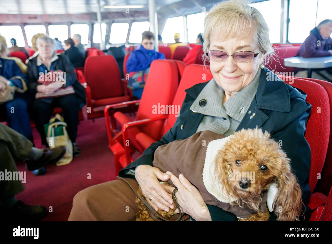 Mackinac Island Michigan,Historic State Parks Park Mackinaw,Straits of,Lake Huron,Arnold Ferry Line,Arnold Transit Company,Mackinaw City catamaran,adu Stock Photo