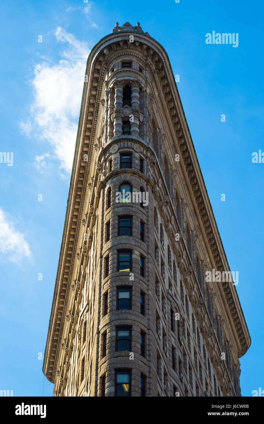 Close to Flat Iron building New York Manhattan stone and steel structure Stock Photo