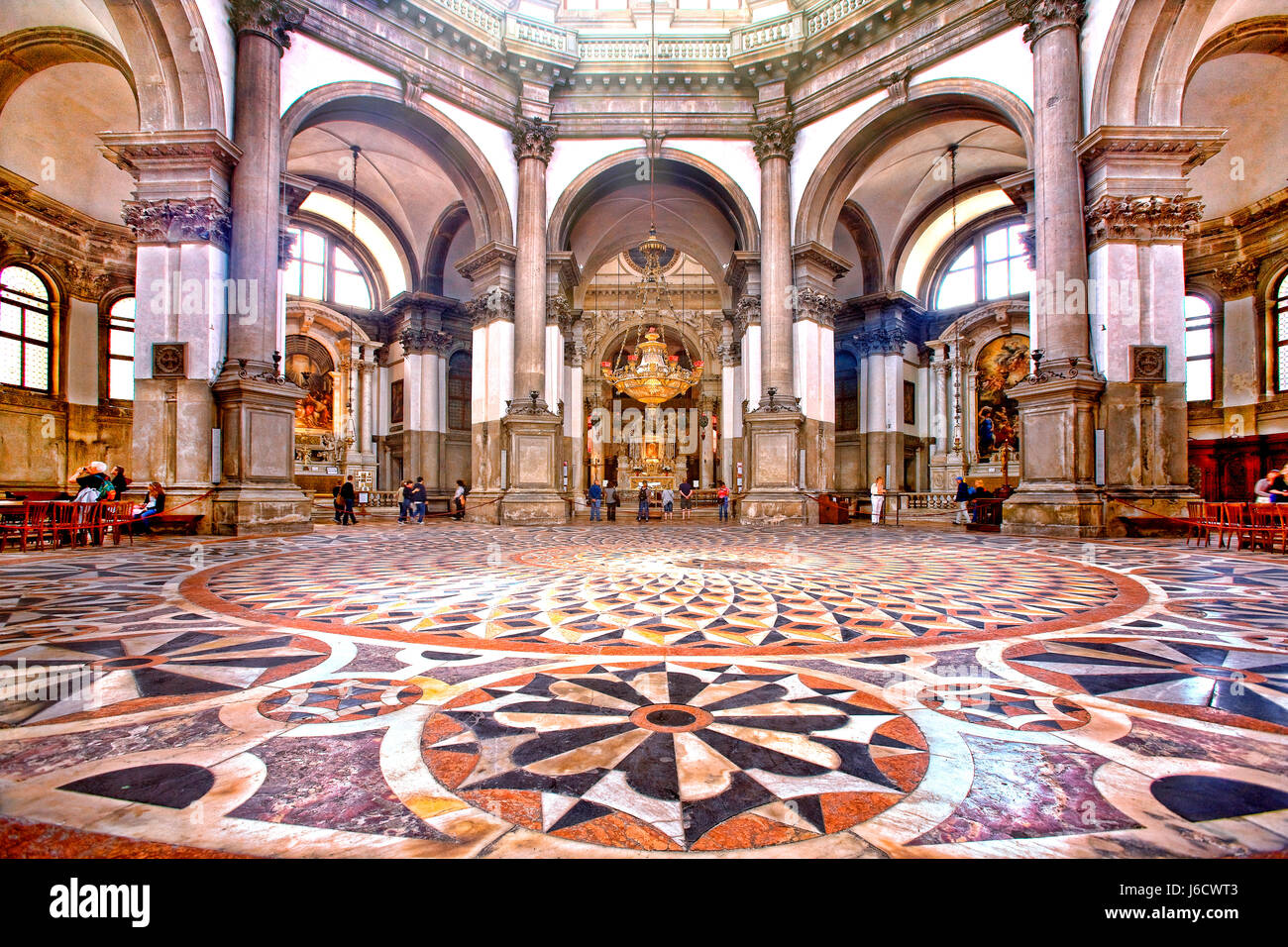 Interior of Chiesa di Santa Maria della Salute Stock Photo Alamy