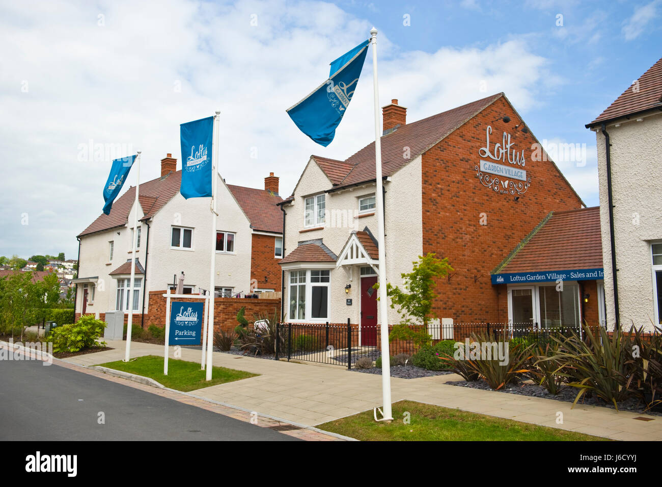 Loftus Garden Village housing development on brownfield former factory