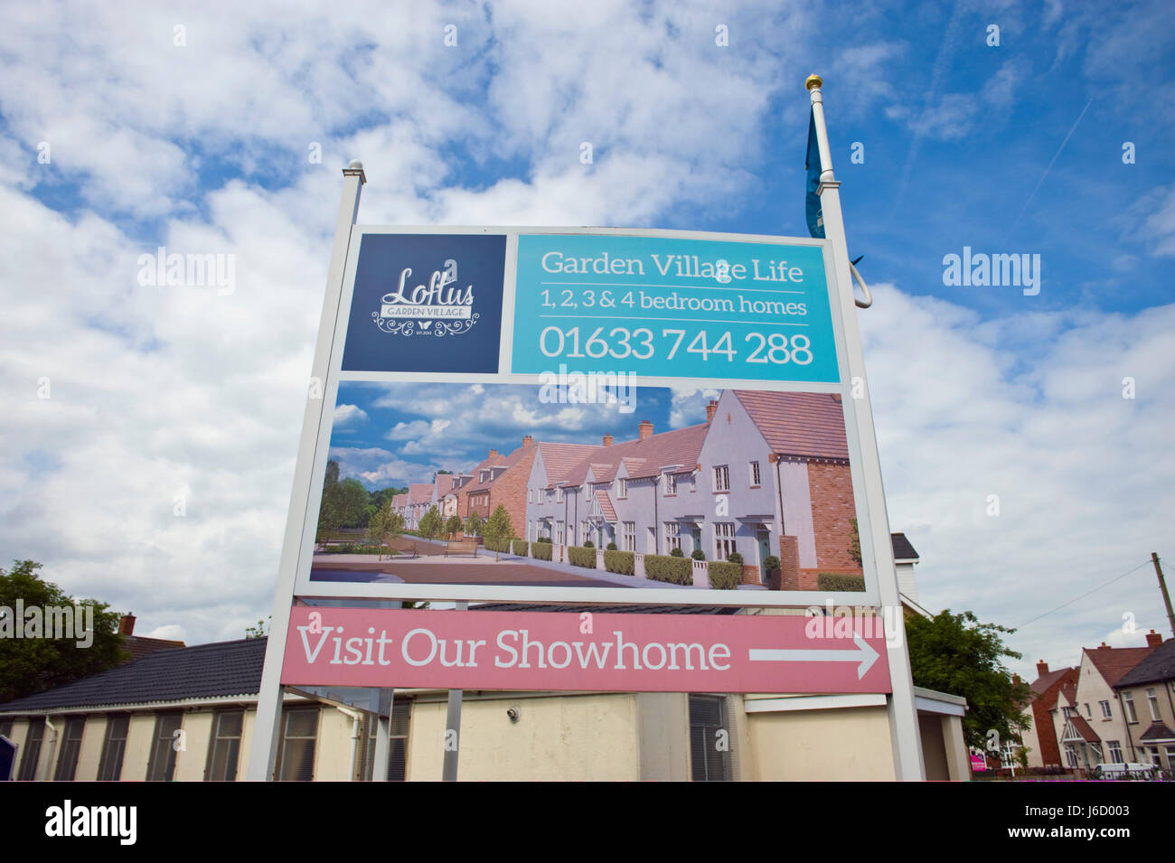 Loftus Garden Village housing development on brownfield former factory