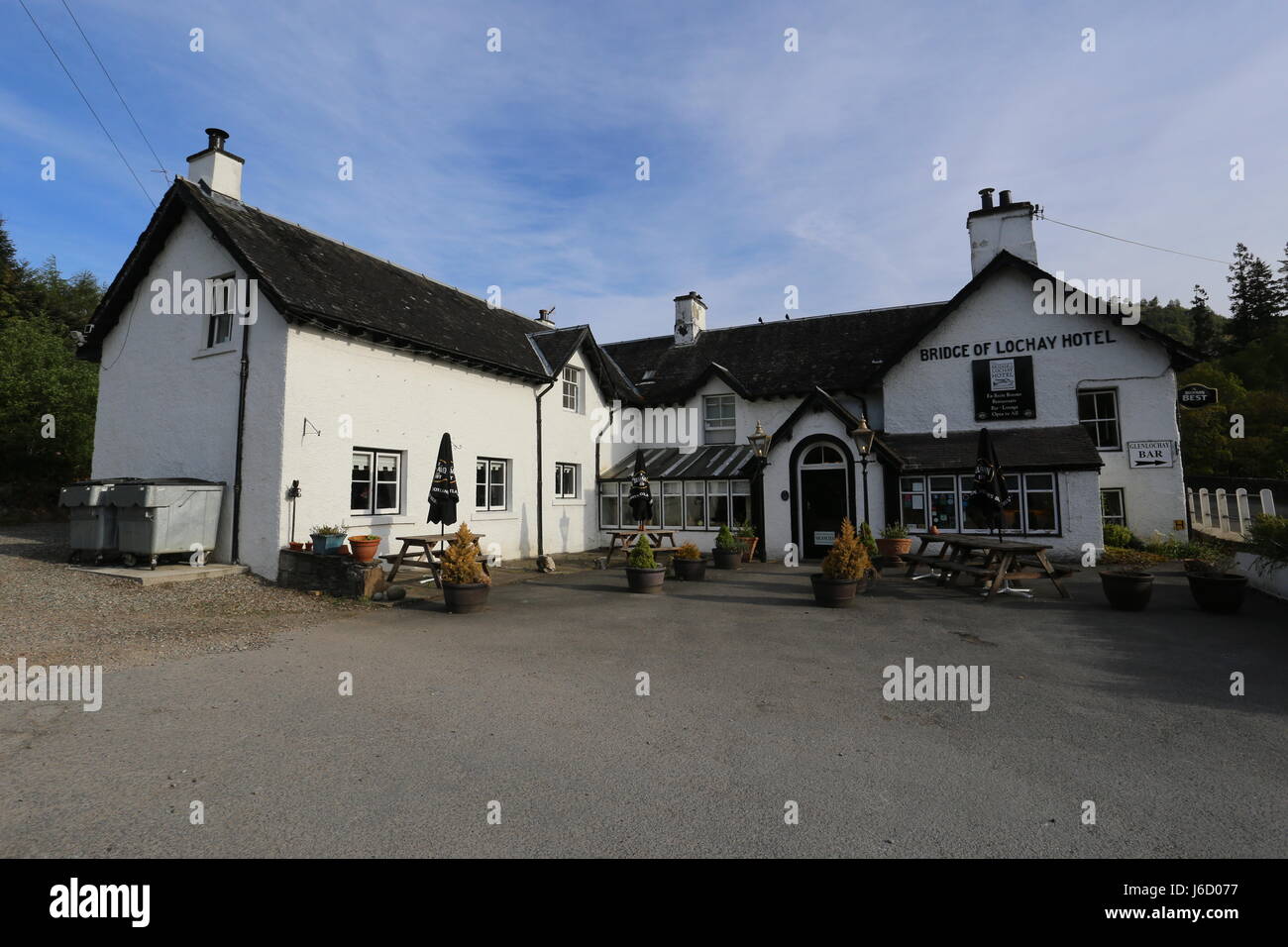 Bridge of Lochay Hotel Killin Scotland May 2017 Stock Photo Alamy