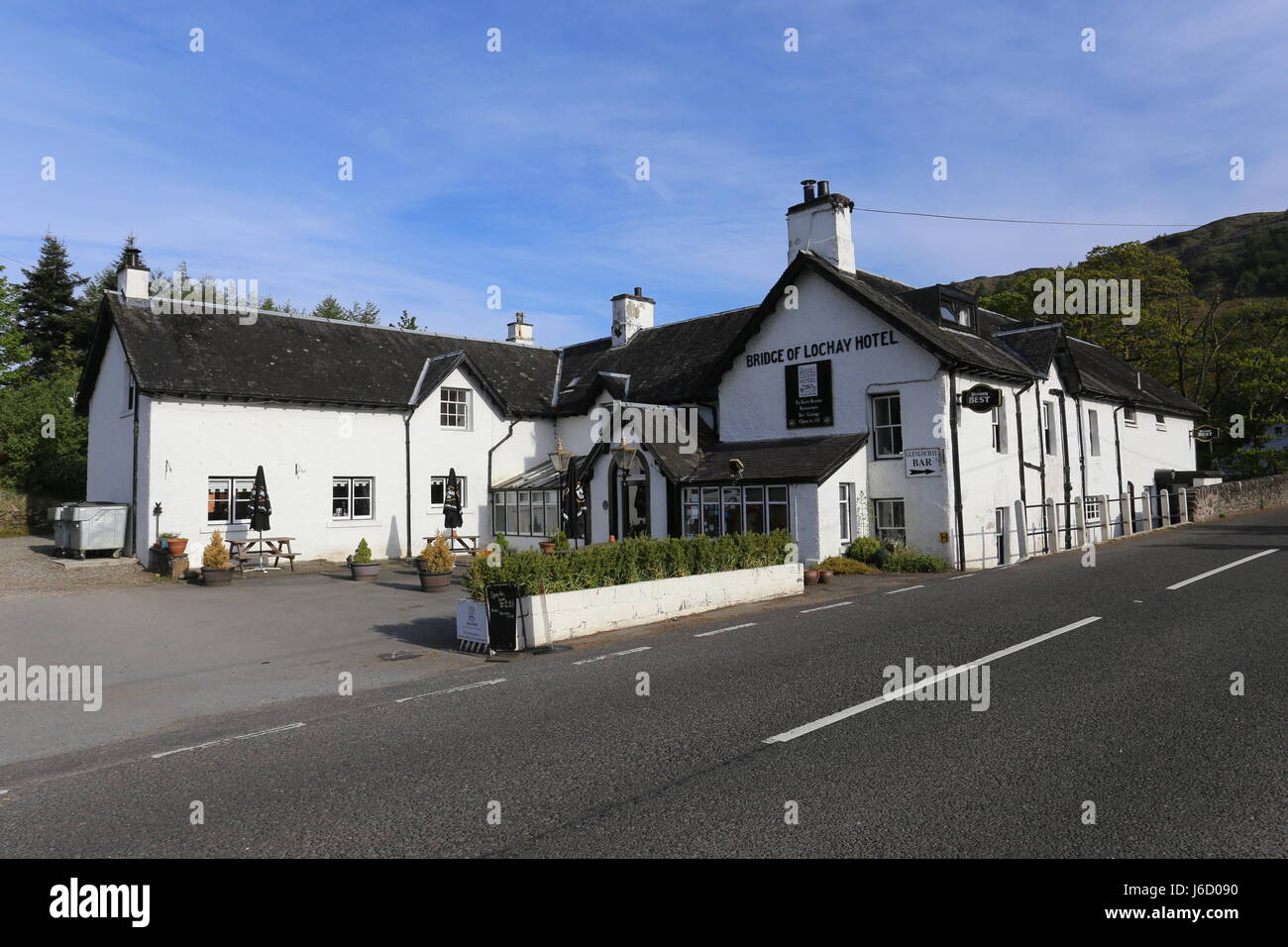Bridge of Lochay Hotel Killin Scotland May 2017 Stock Photo Alamy