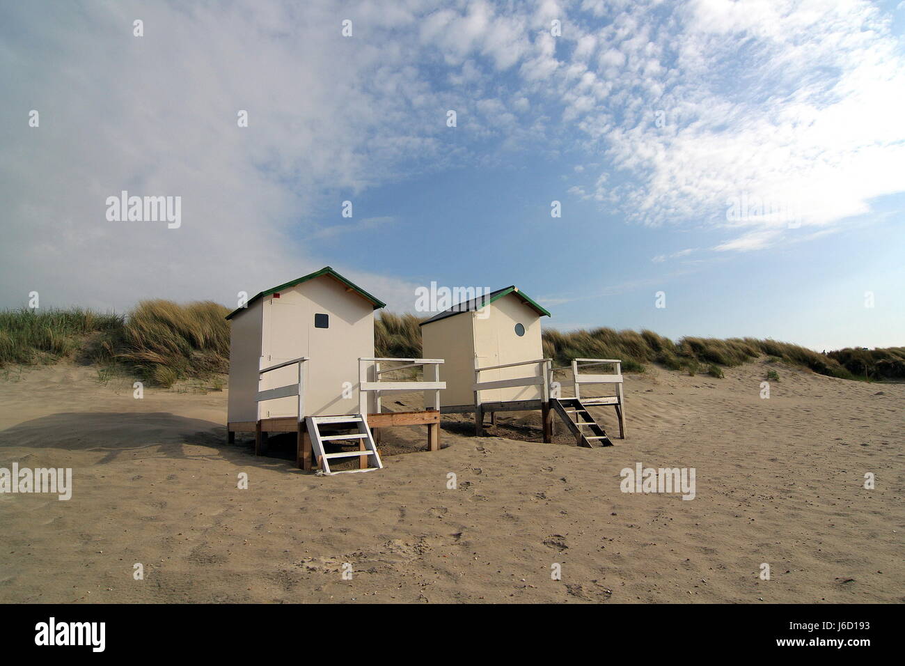 beach huts Stock Photo