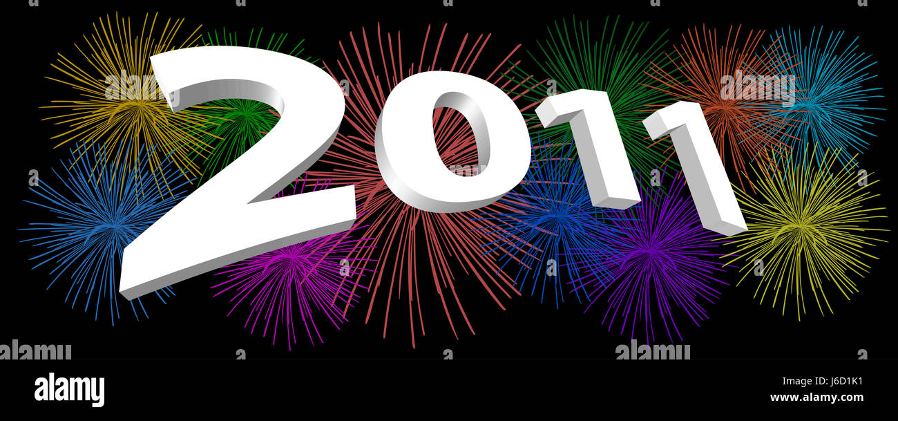 happy new year 2011 Stock Photo