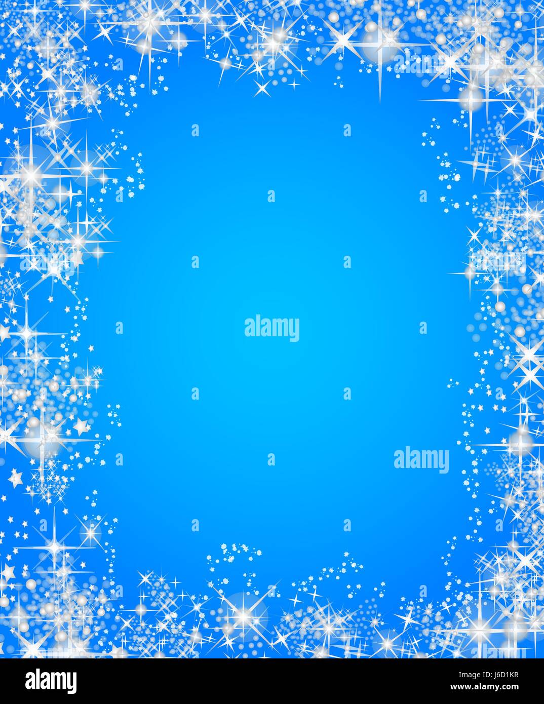 blue weihnachtlicher frame Stock Photo - Alamy