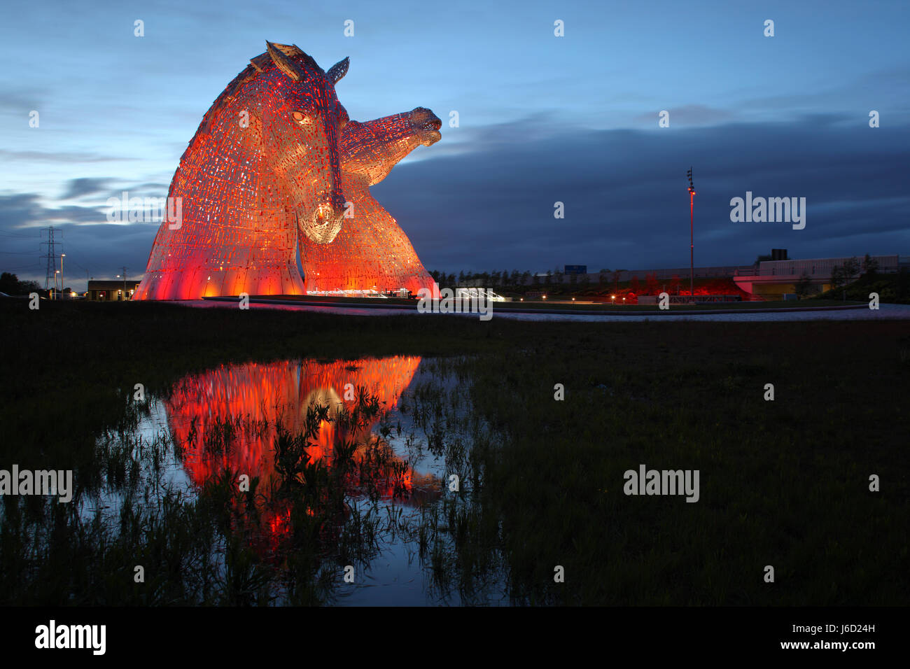 The Kelpies, 30metrehigh horsehead sculptures on the Forth and Clyde