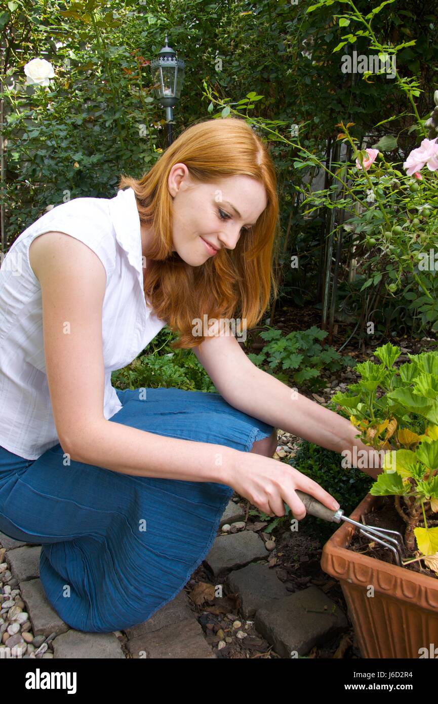 Working In The Garden
