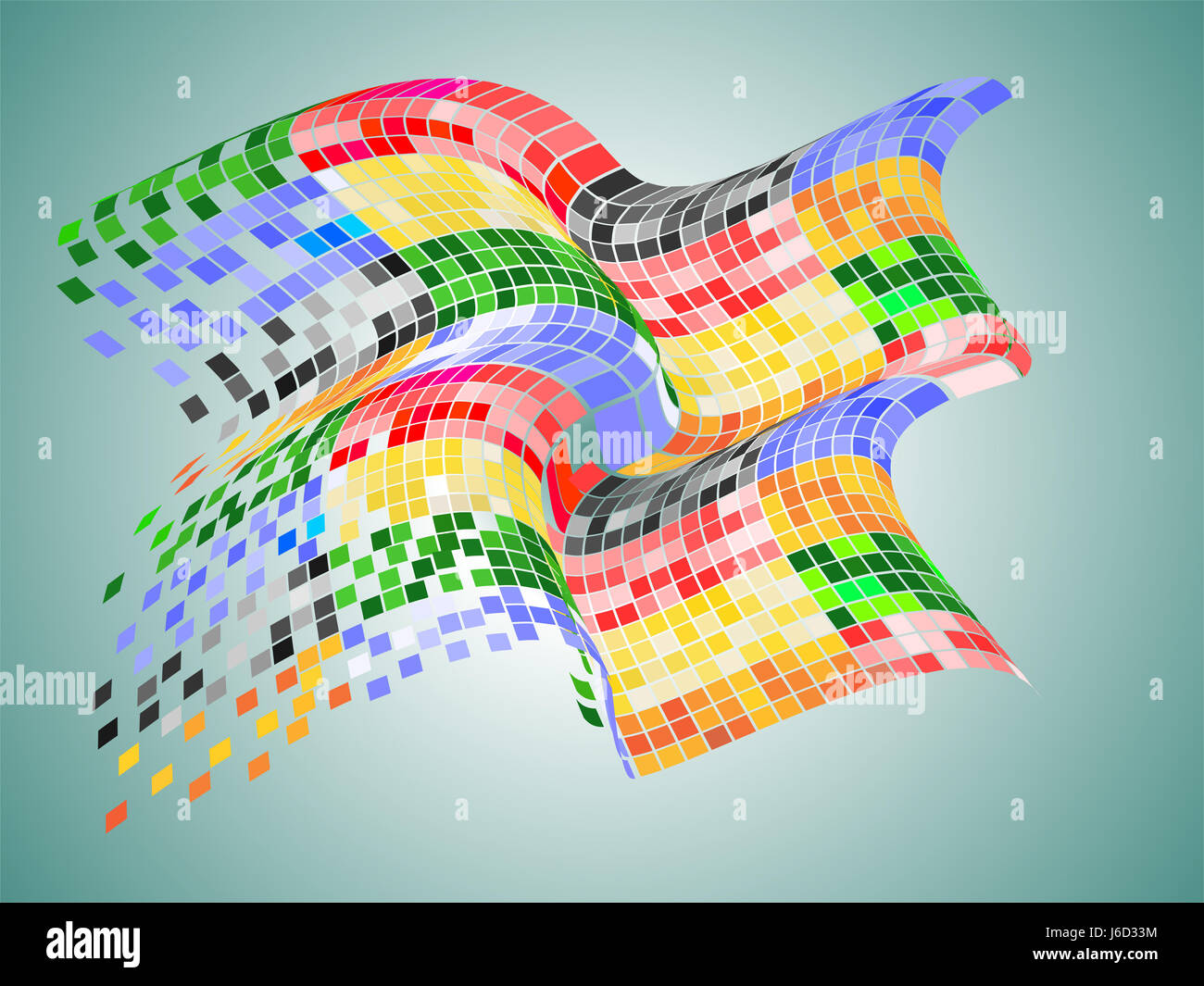 colorful mosaic in resolution process Stock Photo - Alamy