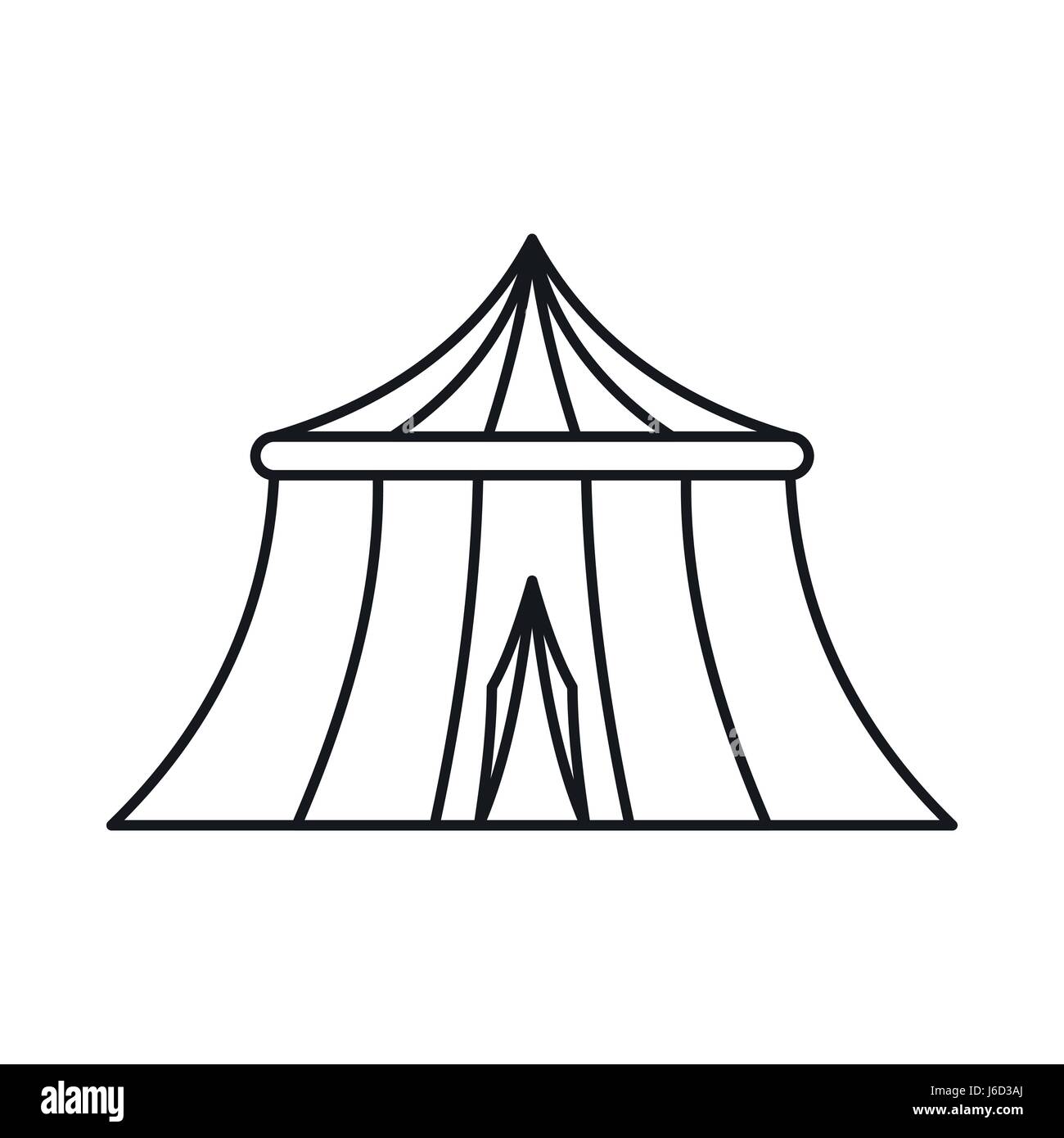 Circus tent icon, outline style Stock Vector Image & Art - Alamy