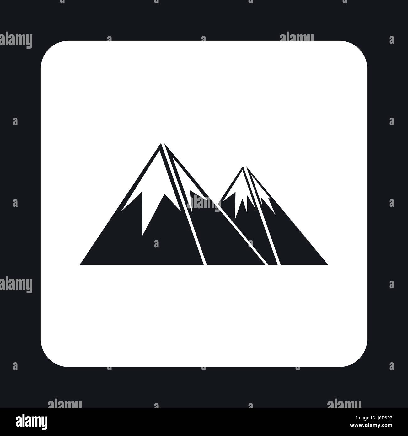 Mountains icon in simple style Stock Vector Image & Art - Alamy