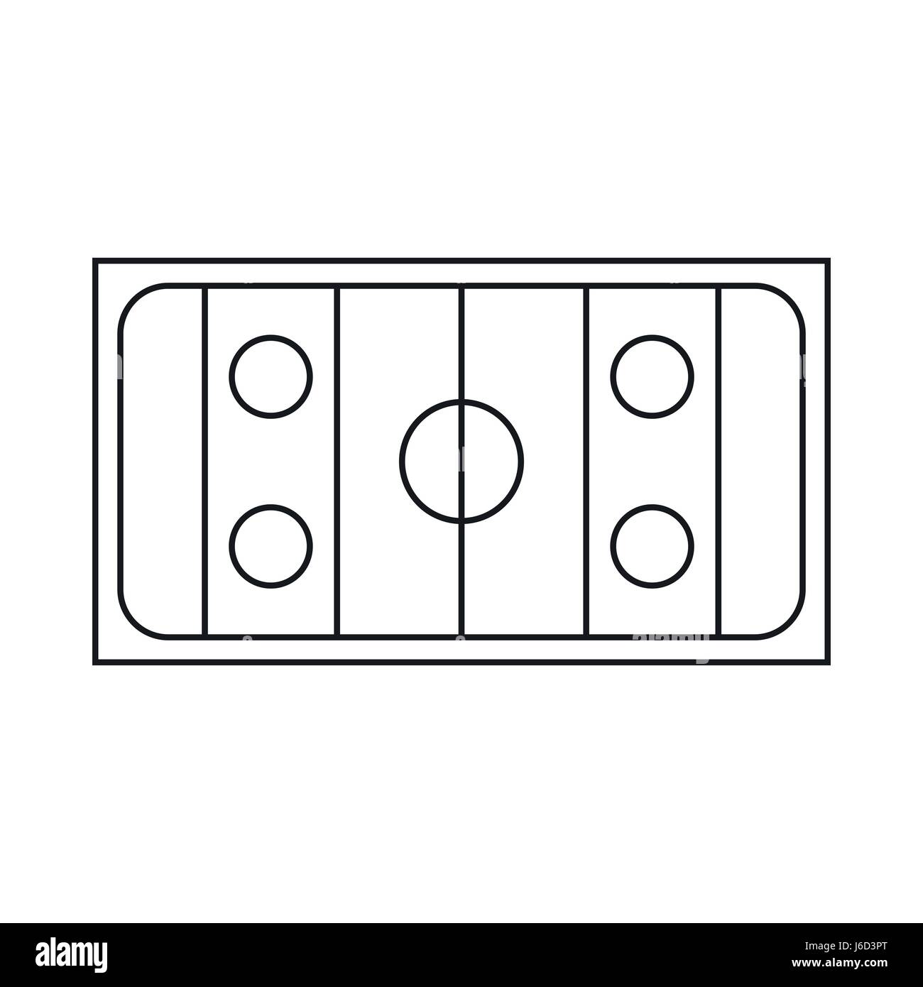 Ice hockey rink icon, outline style Stock Vector Image & Art Alamy