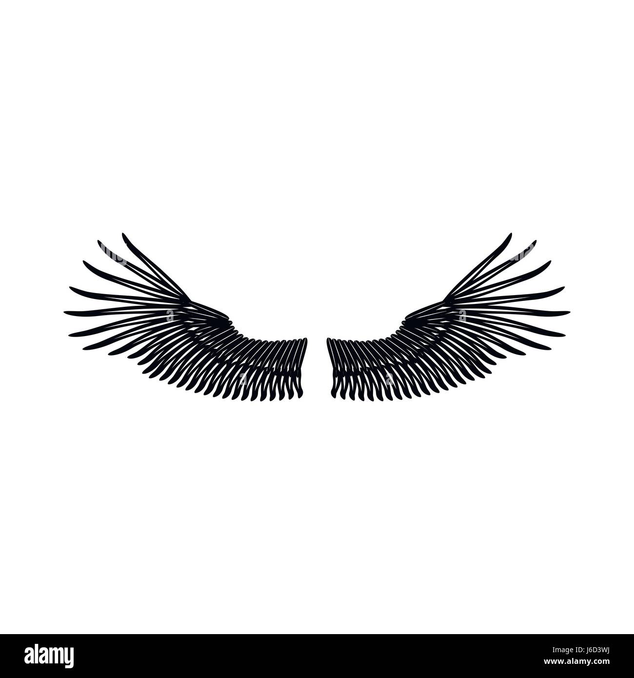 Wings icon in simple style Stock Vector Image & Art - Alamy