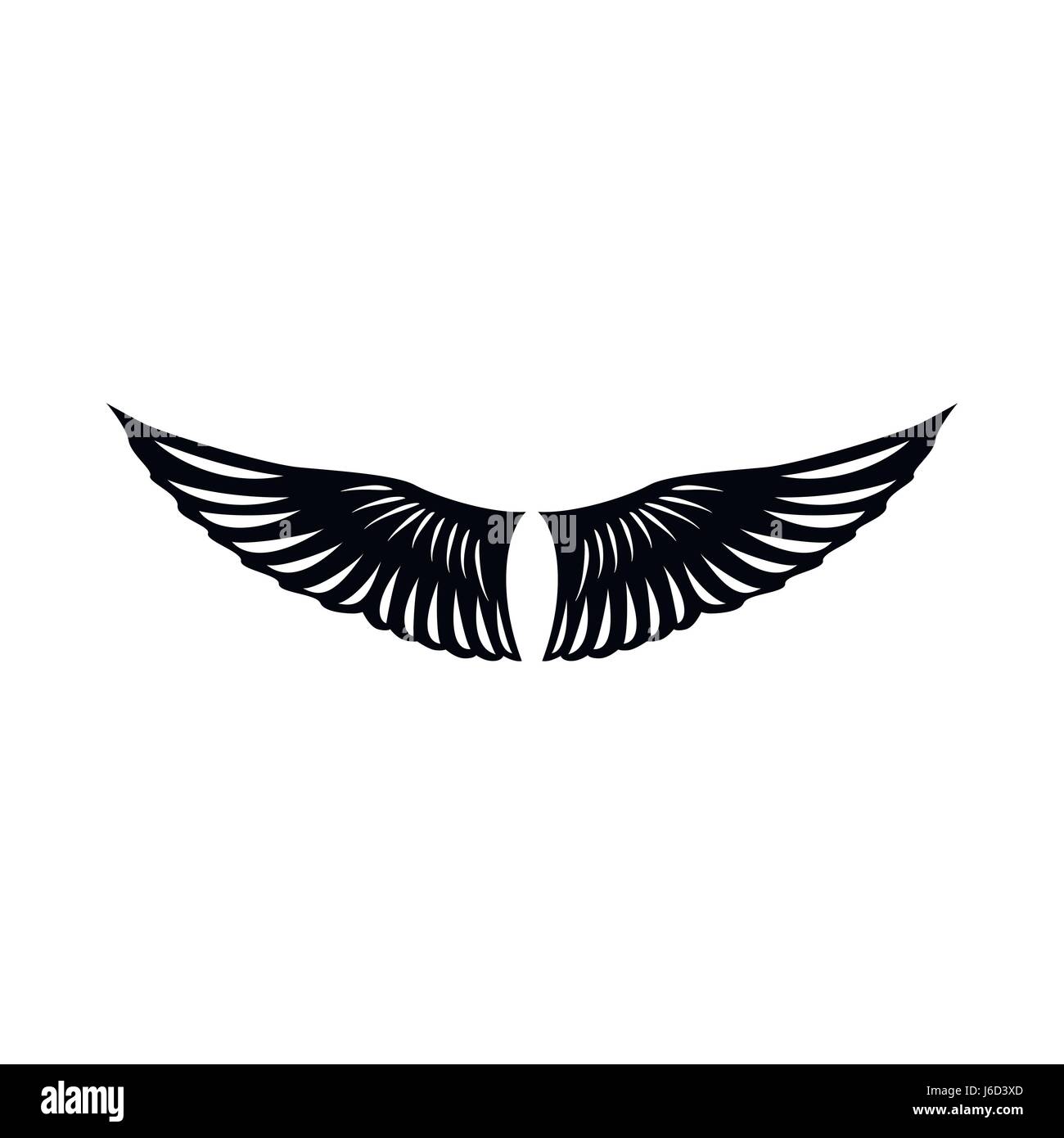 Bird wings icon, simple style Stock Vector Image & Art - Alamy