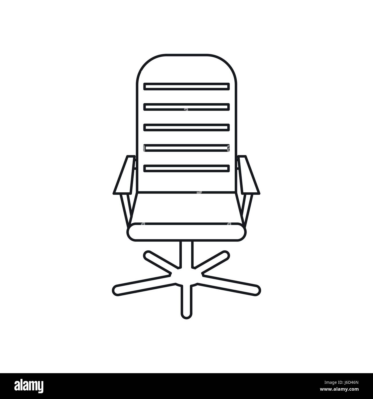 Office chair icon, outline style Stock Vector Image & Art - Alamy