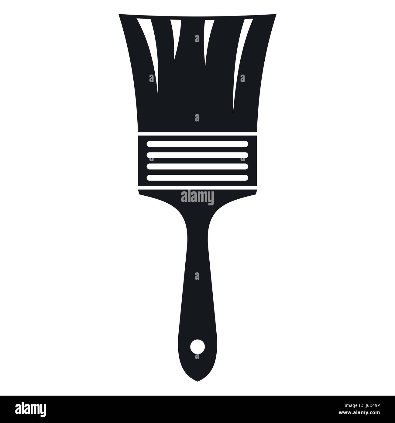 Paint brush icon, simple style Stock Vector Image & Art - Alamy