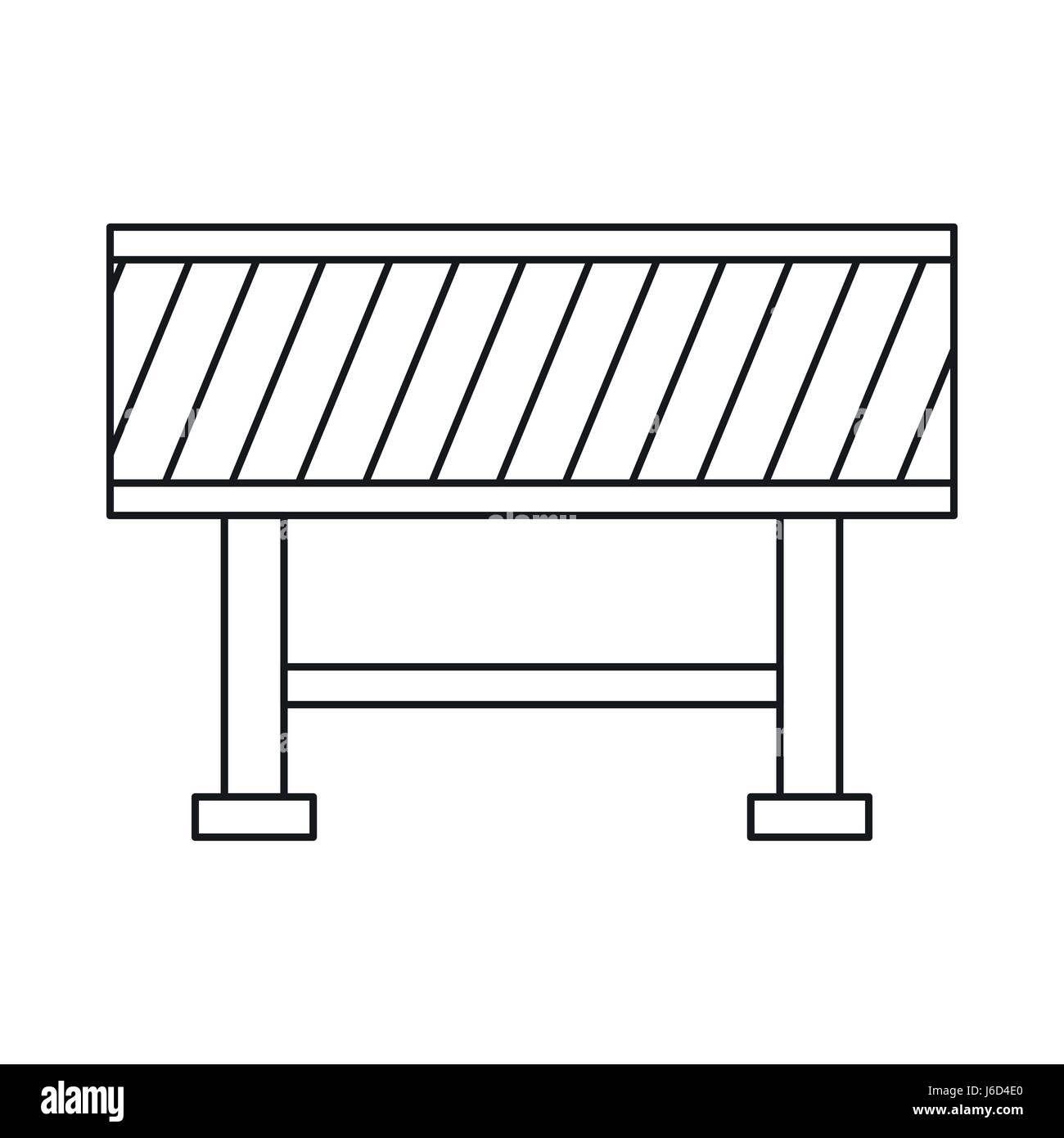 Traffic barrier icon in outline style Stock Vector Image & Art - Alamy