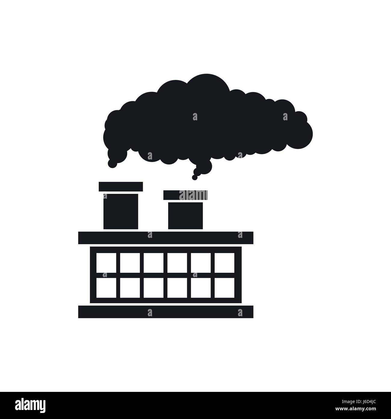 Plant pipe with smoke icon, simple style Stock Vector Image & Art - Alamy