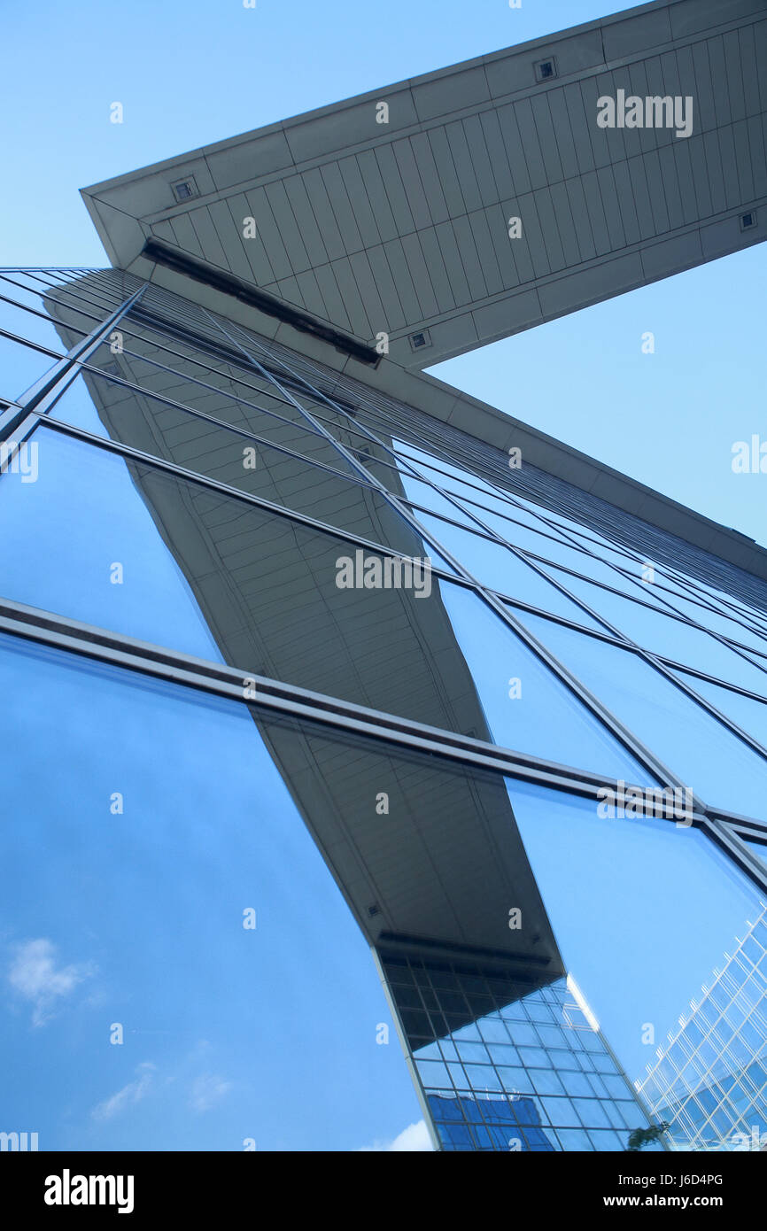 blue tower glass chalice tumbler office city town model design project