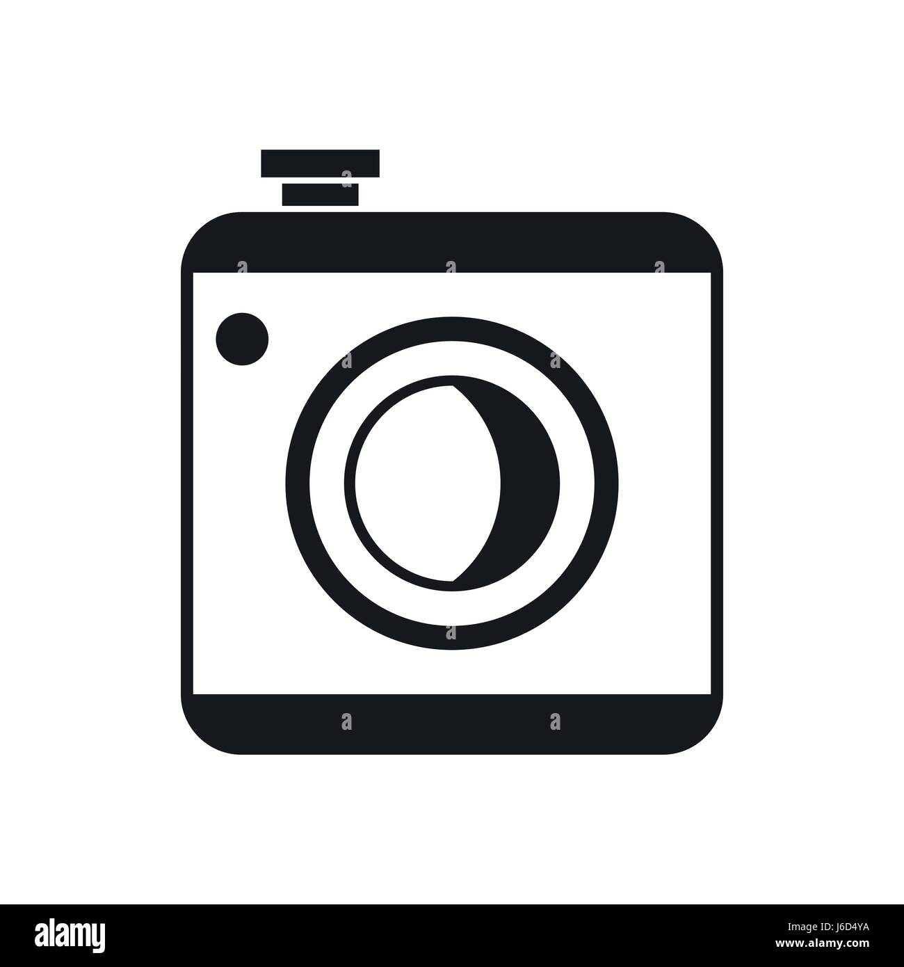 Vintage photo camera icon, simple style Stock Vector Image & Art - Alamy