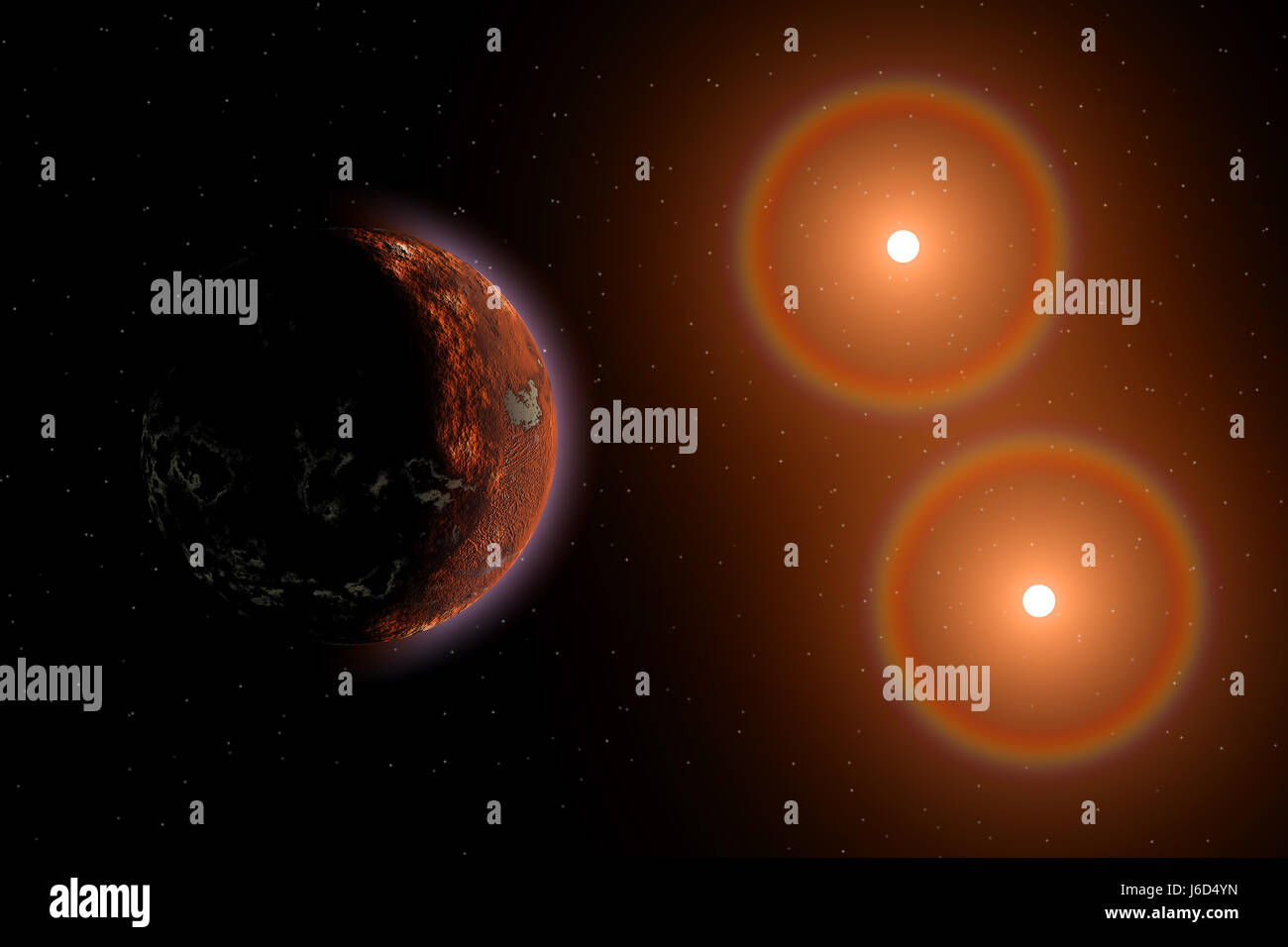 Proxima Centauri B-Exoplanet. Stock Photo