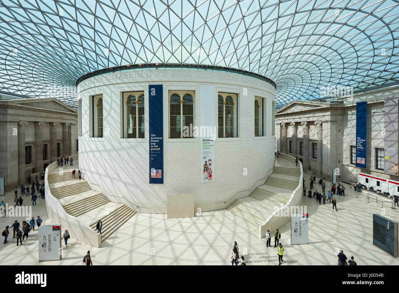 The Queen Elizabeth II Great Court at the British Museum, London England United Kingdom UK Stock Photo