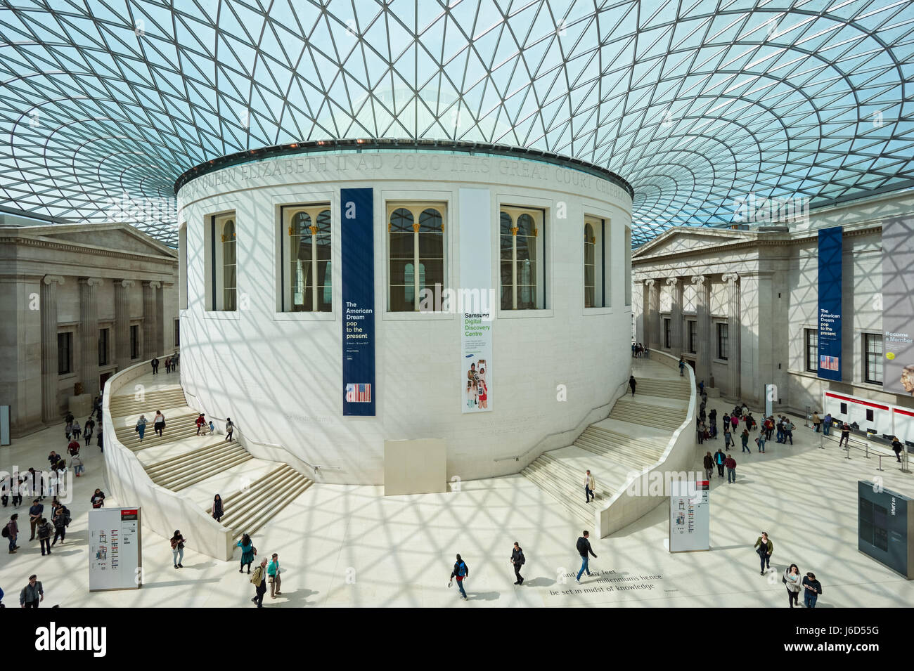 The Queen Elizabeth II Great Court at the British Museum, London England United Kingdom UK Stock Photo