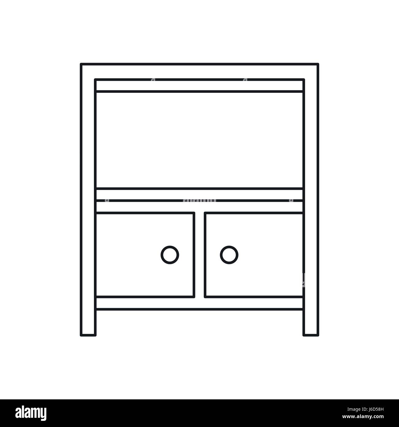 storage icon, outline style Stock Vector Image & Art Alamy