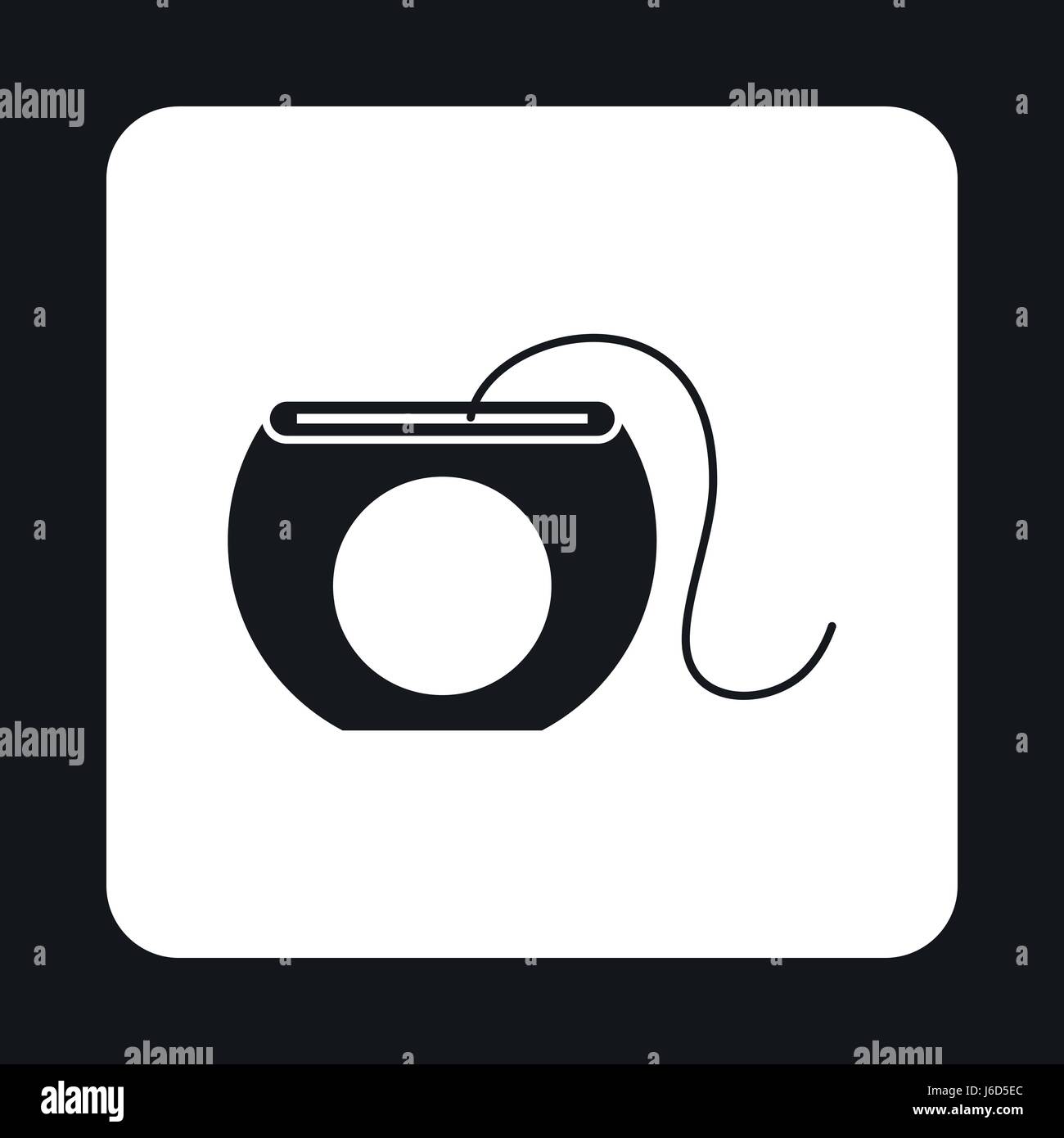 Dental floss icon, simple style Stock Vector Image & Art - Alamy