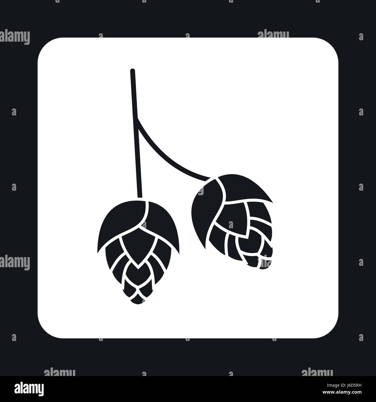 Hops icon, simple style Stock Vector Image & Art - Alamy