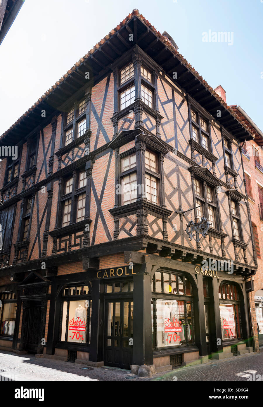 An ancient building in Albi downtown. South of France, travel destination  Stock Photo - Alamy