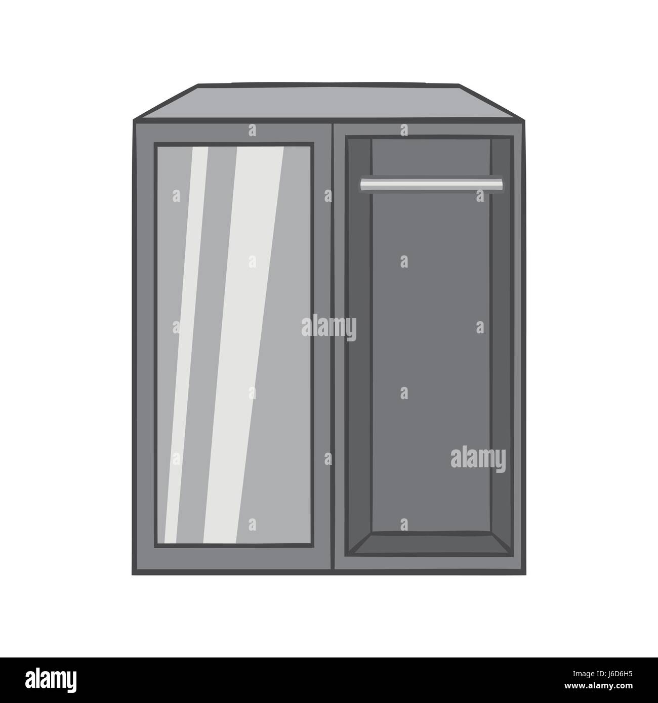 Wardrobe icon, black monochrome style Stock Vector Image & Art - Alamy