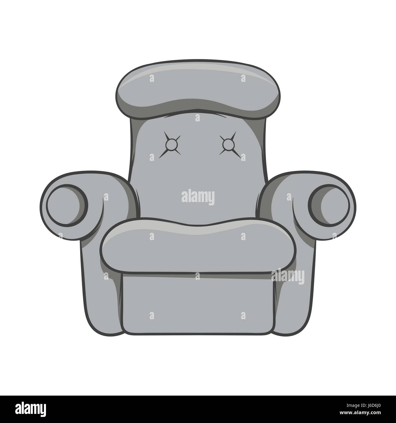 Armchair icon, black monochrome style Stock Vector Image & Art - Alamy