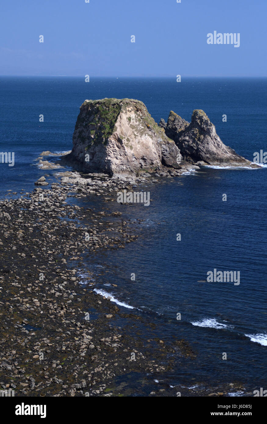 brough bay;brough;little clett;rock;sea;caithness;scotland Stock Photo