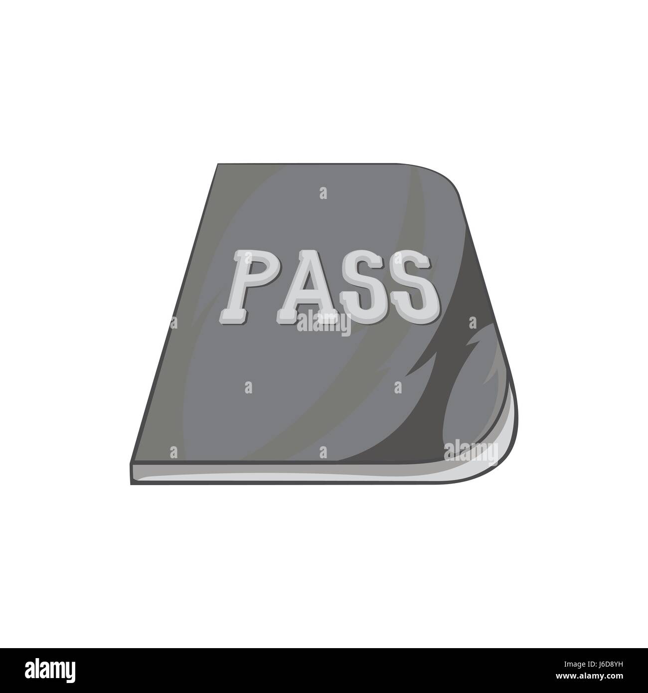 Passport icon in monochrome hi-res stock photography and images - Alamy