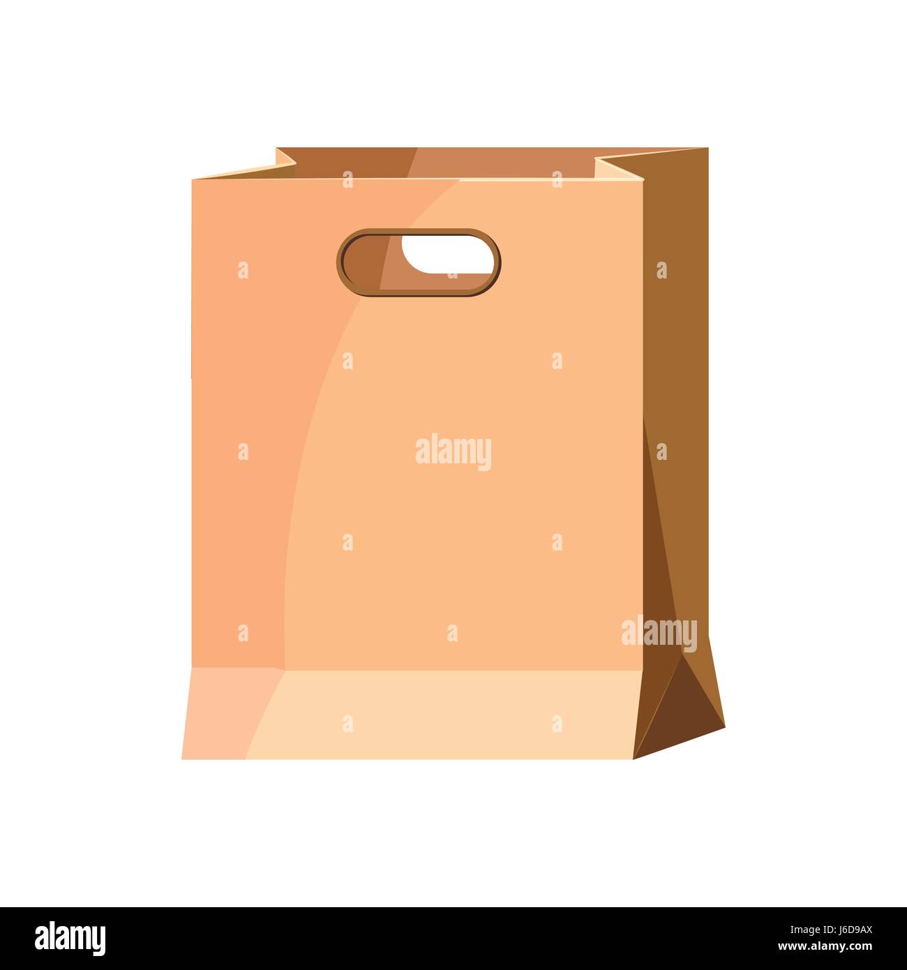 Brown paper bag icon, cartoon style Stock Vector Image & Art - Alamy