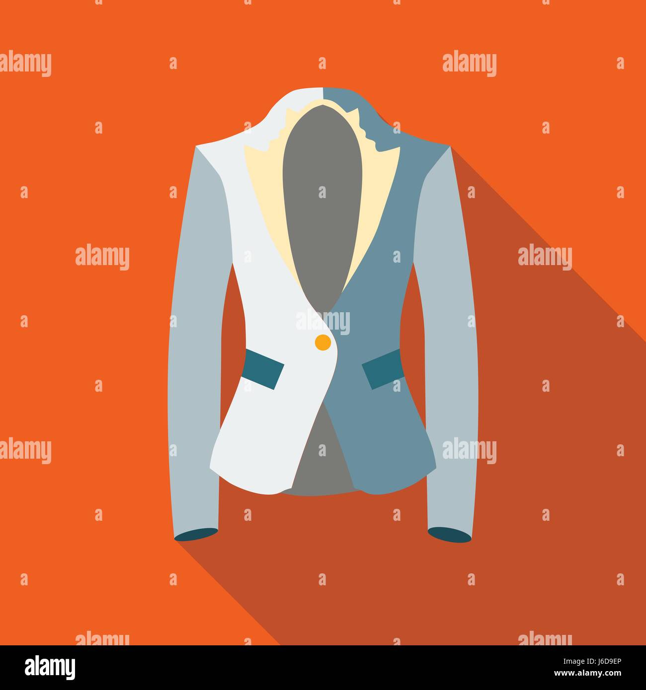 Jacket icon, flat style Stock Vector Image & Art - Alamy
