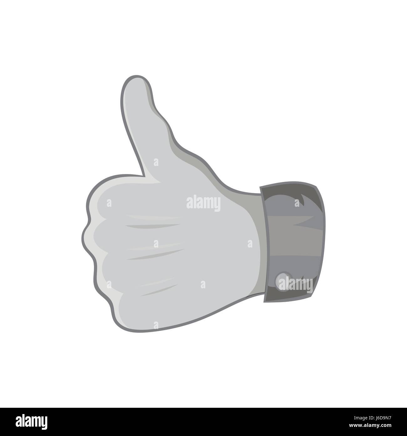 Gesture approval icon, black monochrome style Stock Vector Image & Art ...
