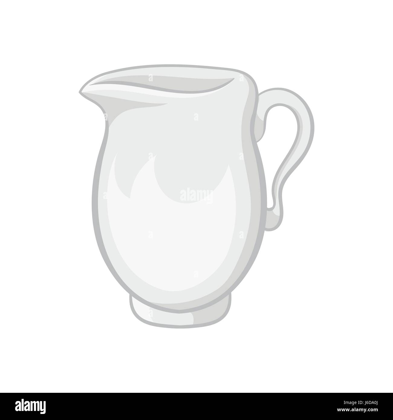 Glass jug icon, black monochrome style Stock Vector Image & Art Alamy