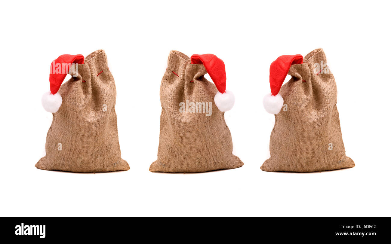 Christmas jute bags hi-res stock photography and images - Alamy
