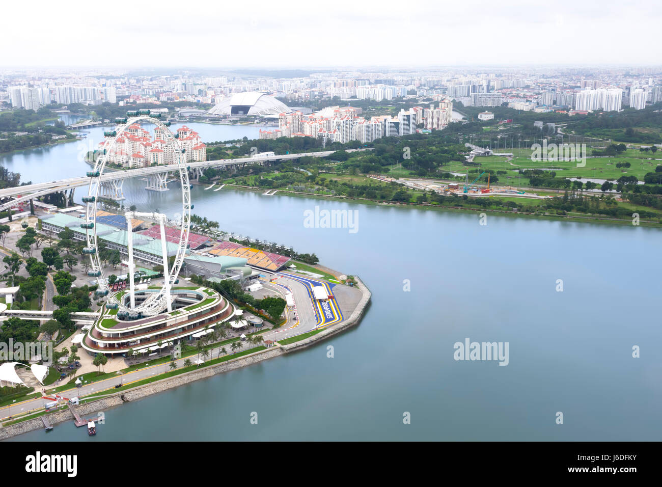 Singapore city skyline view hi-res stock photography and images - Alamy