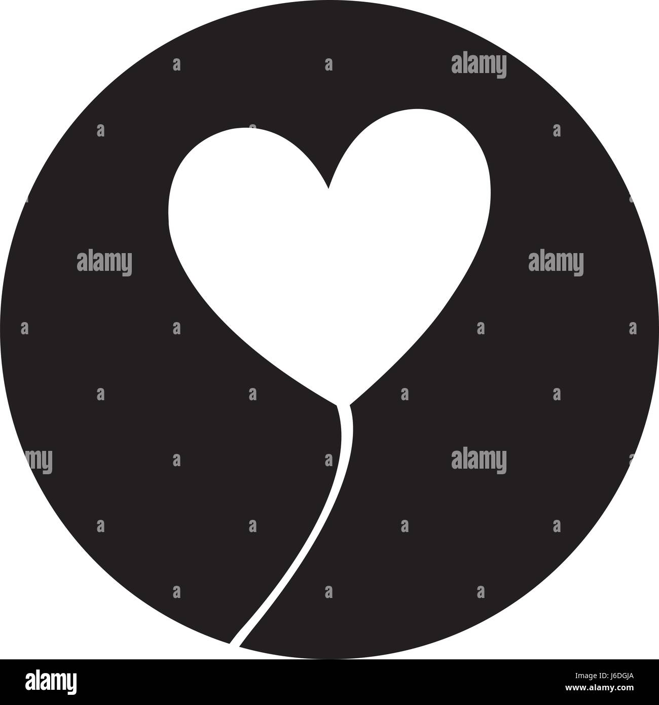 heart love balloon air Stock Vector Image & Art - Alamy