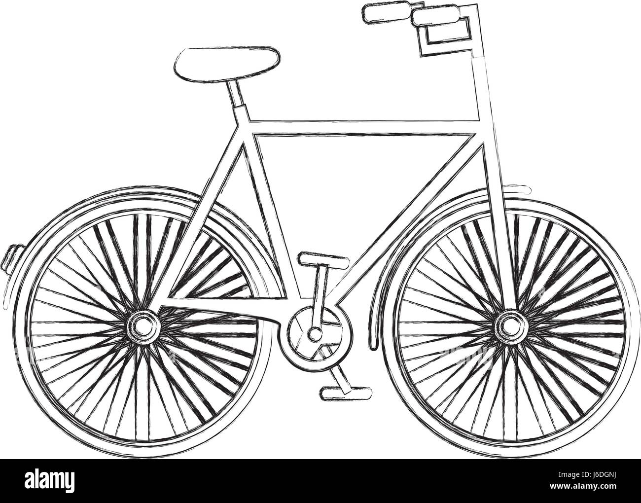 antique bicycle isolated icon Stock Vector Image & Art - Alamy