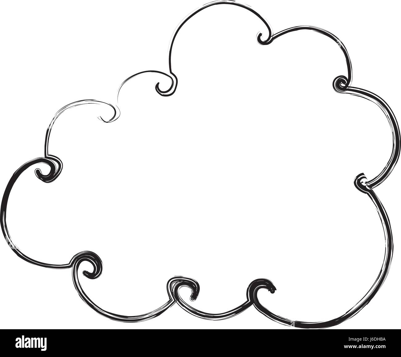cute cloud drawing icon Stock Vector Image & Art Alamy